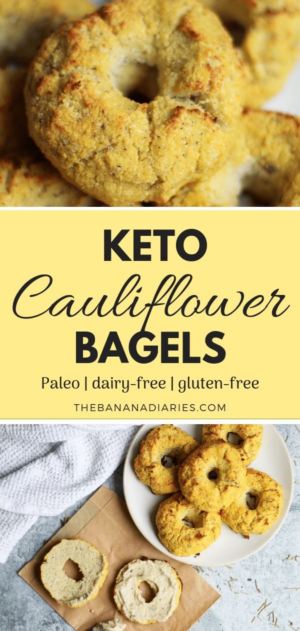 Keto Cauliflower Bagels {Paleo, Gluten-Free} | The Banana Diaries