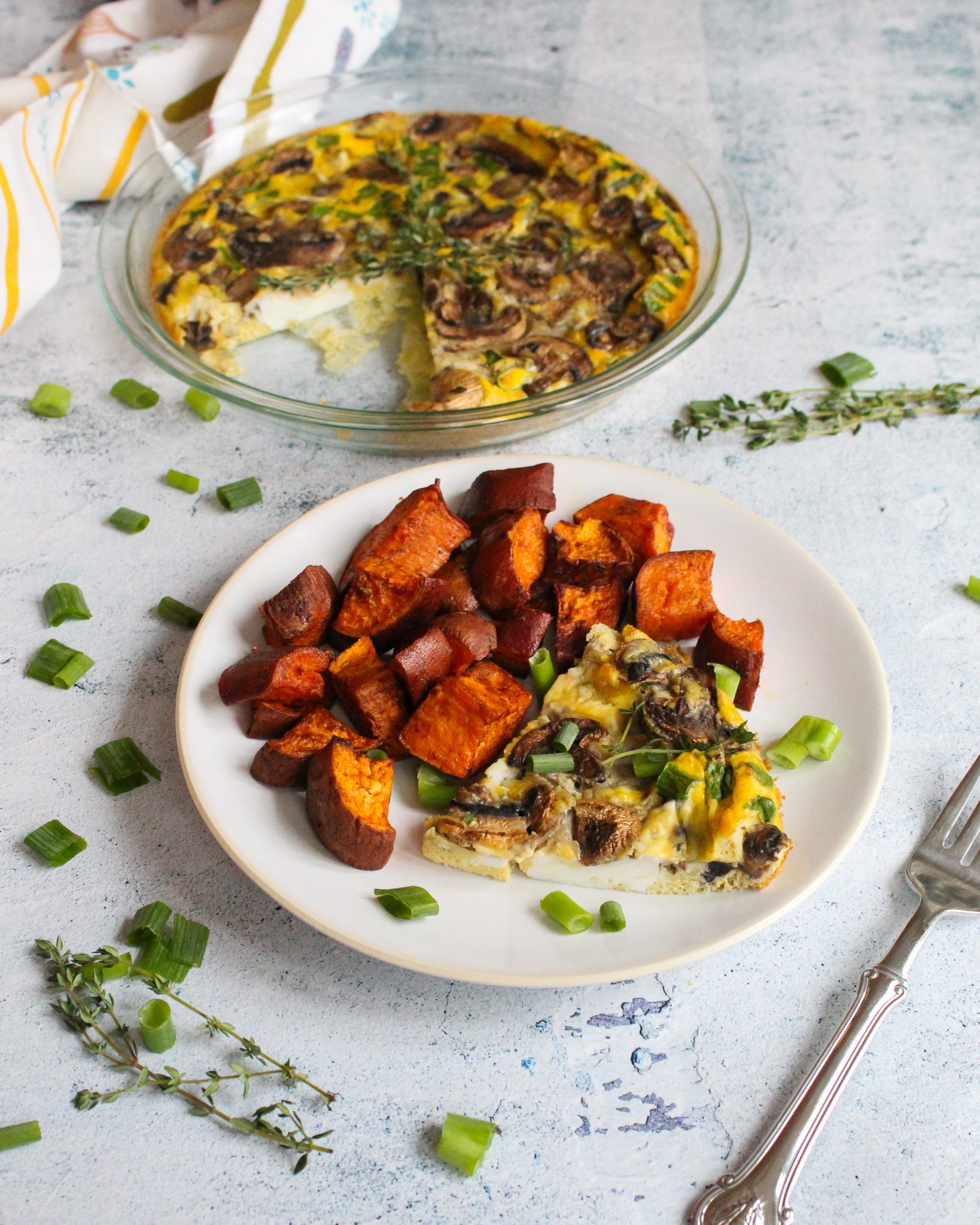 Paleo Mushroom Spinach Frittata {Whole30, Keto} The Banana Diaries