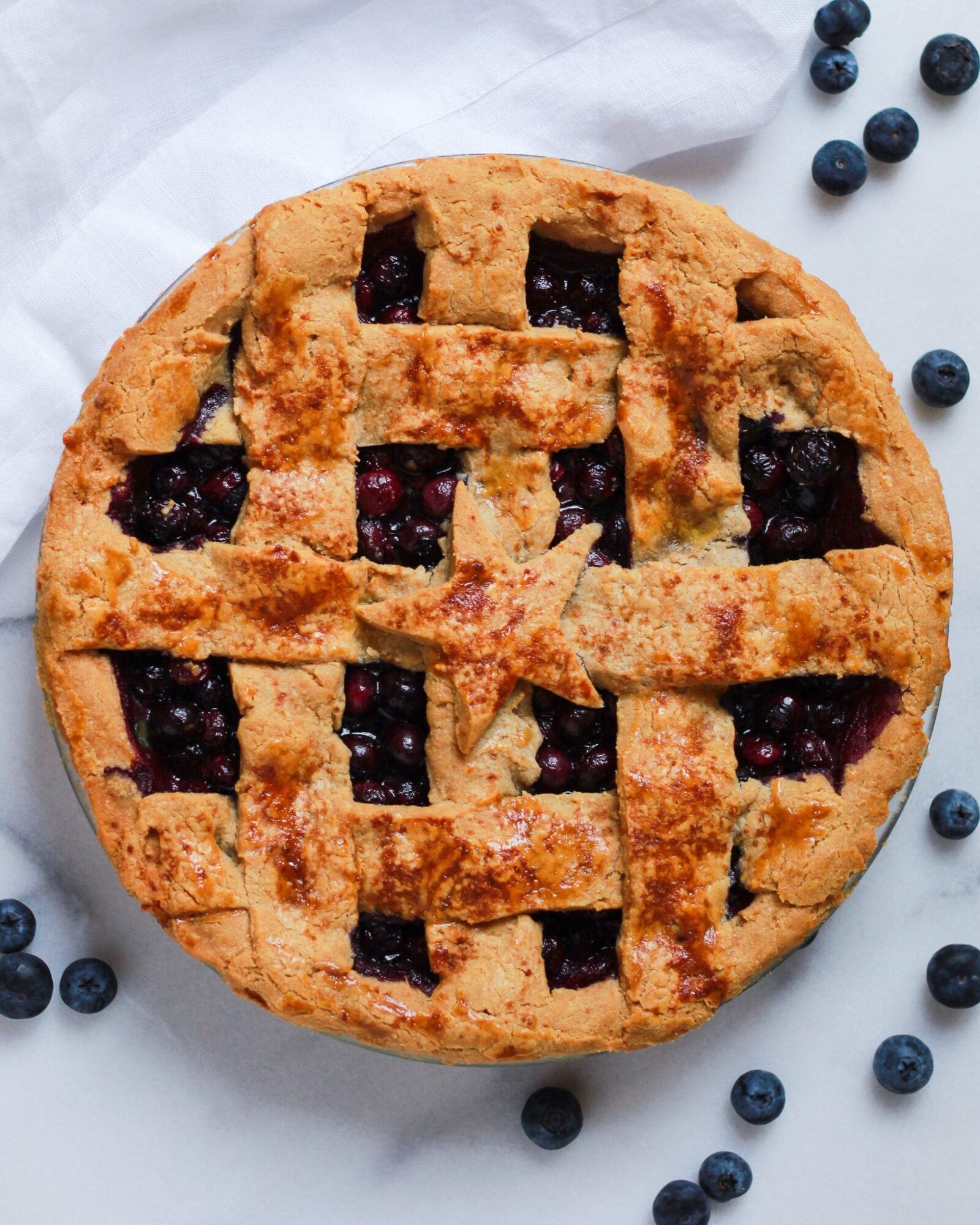 Refined Sugar-free Maple Blueberry Pie