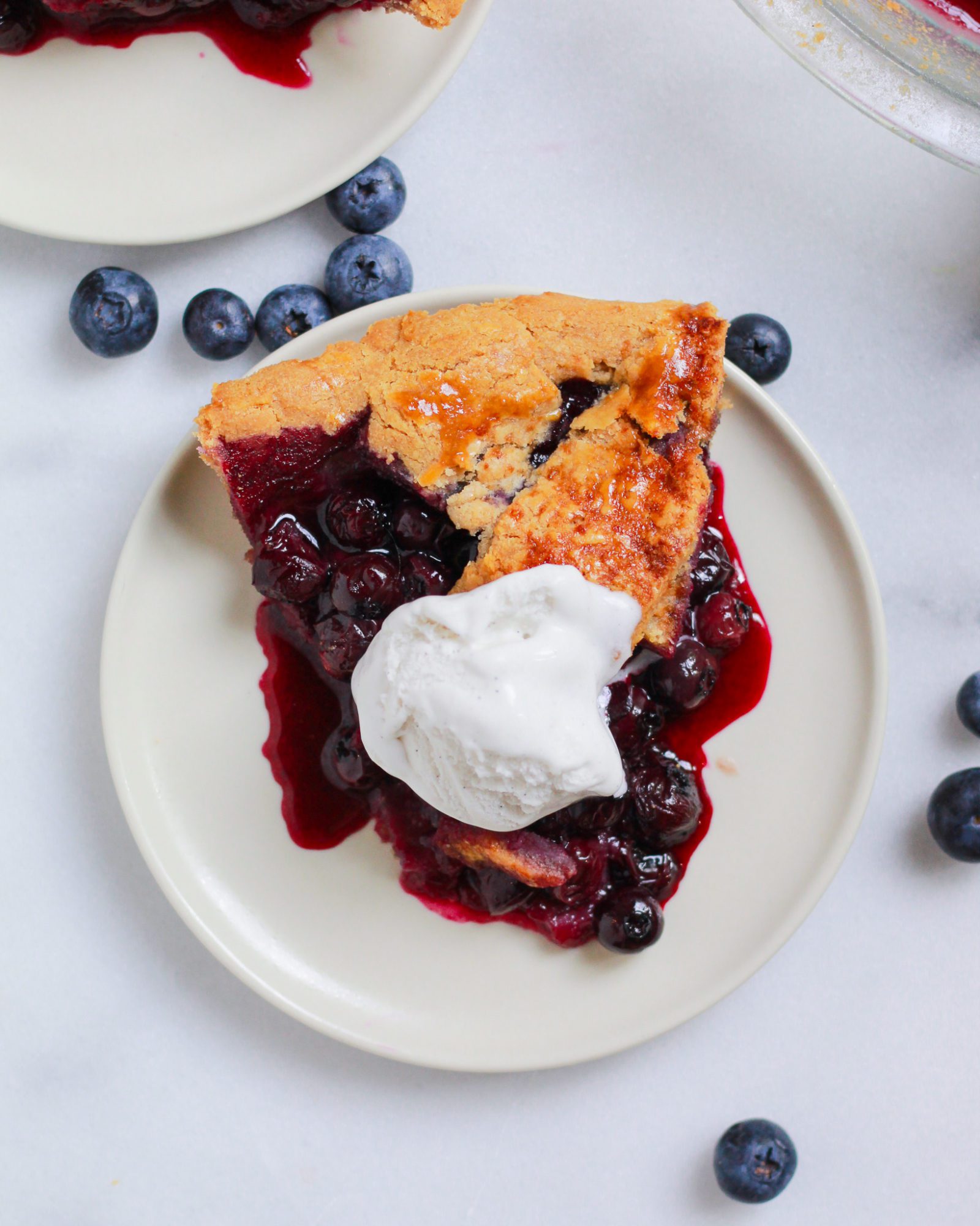 Refined Sugar-free Maple Blueberry Pie