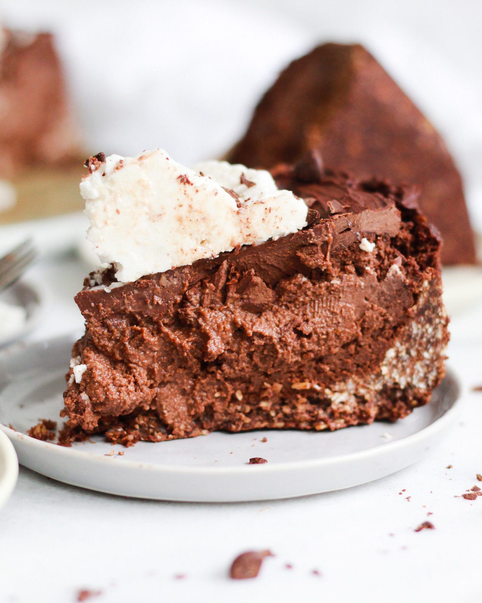 slice of chocolate cheesecake