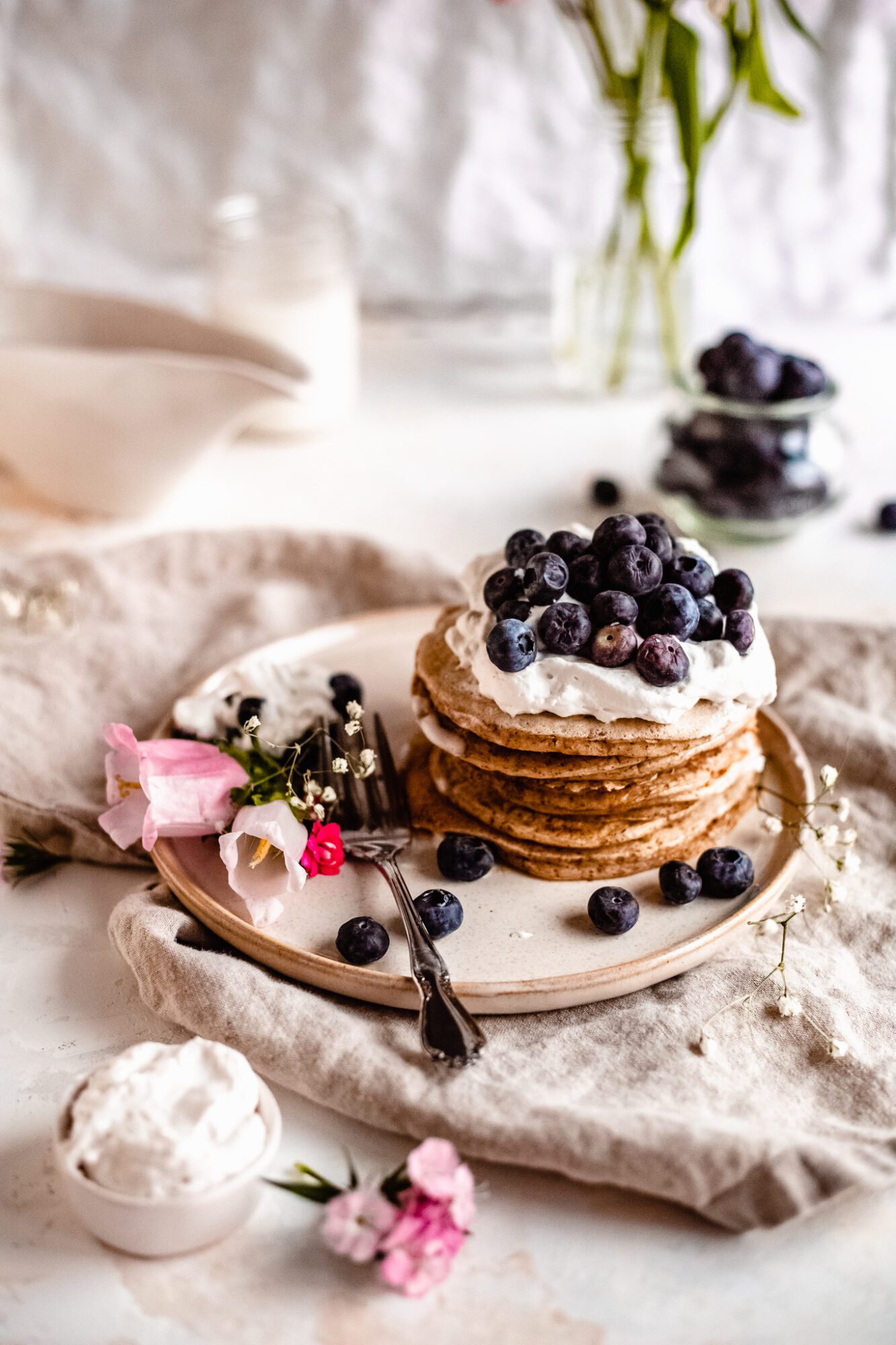 stack of healthy pancake