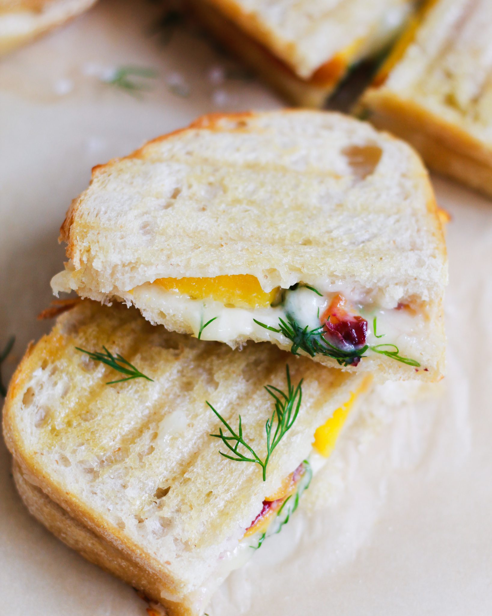 Peach and Brie Grilled Cheese Sandwich The Banana Diaries