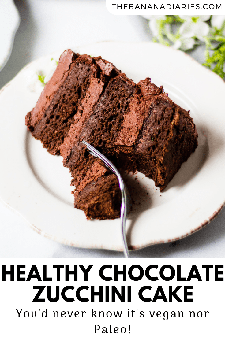 pinterest image for chocolate cake