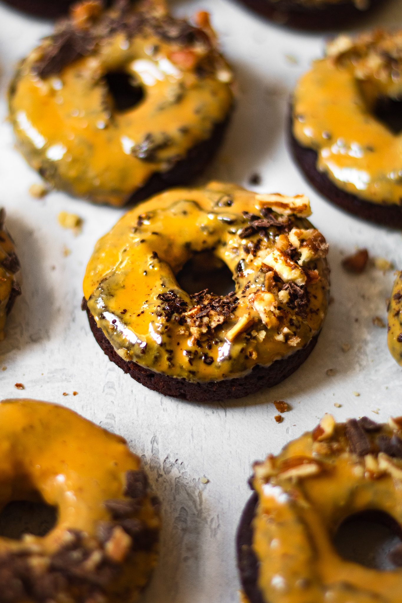 Healthy Baked Chocolate Donuts with Peanut Butter Glaze The Banana