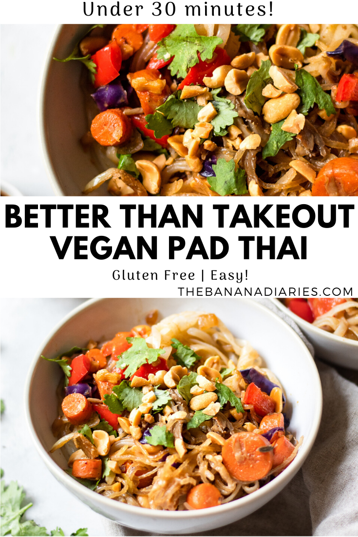 Easy Pad Thai (vegan, gluten-free) - Del's cooking twist