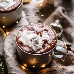 hot chocolate with whipped cream