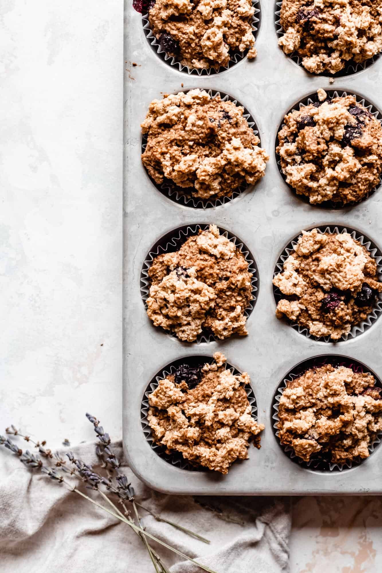 blueberry muffins baked