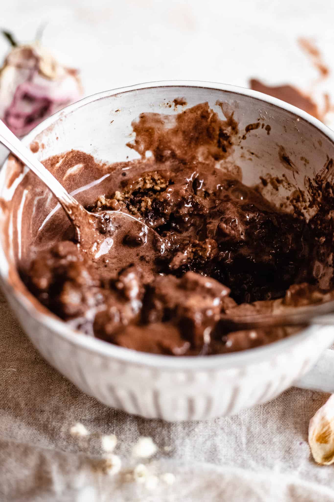 Vegan Chocolate Chip Cookie Mug Cake (No Egg, GF, Oil Free!) The