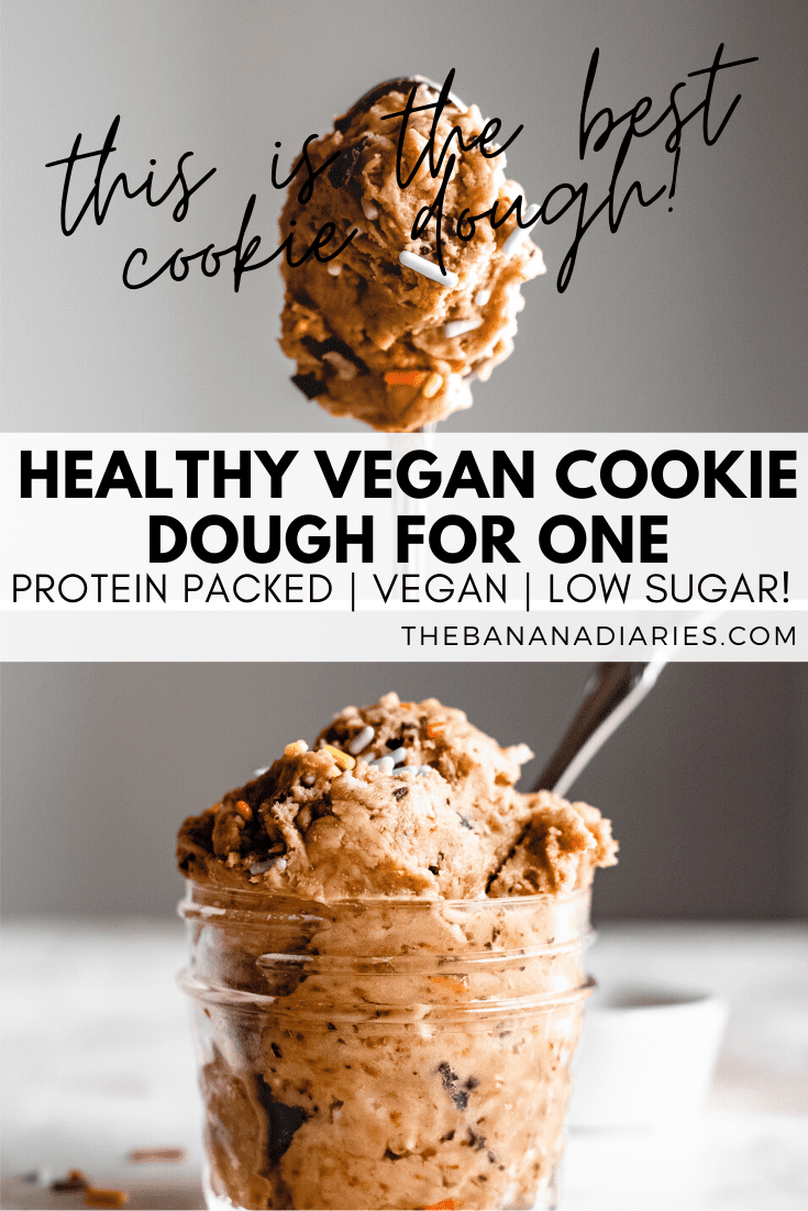 pinterest image for healthy cookie dough