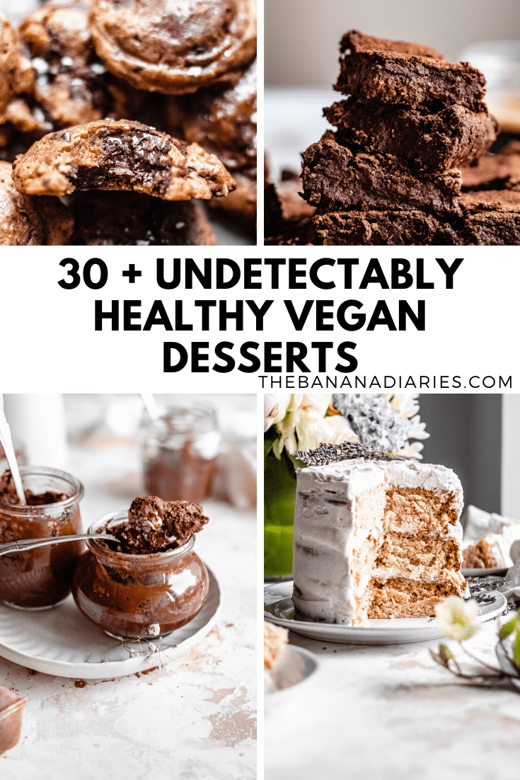 collection of over 30 vegan dessert recipes