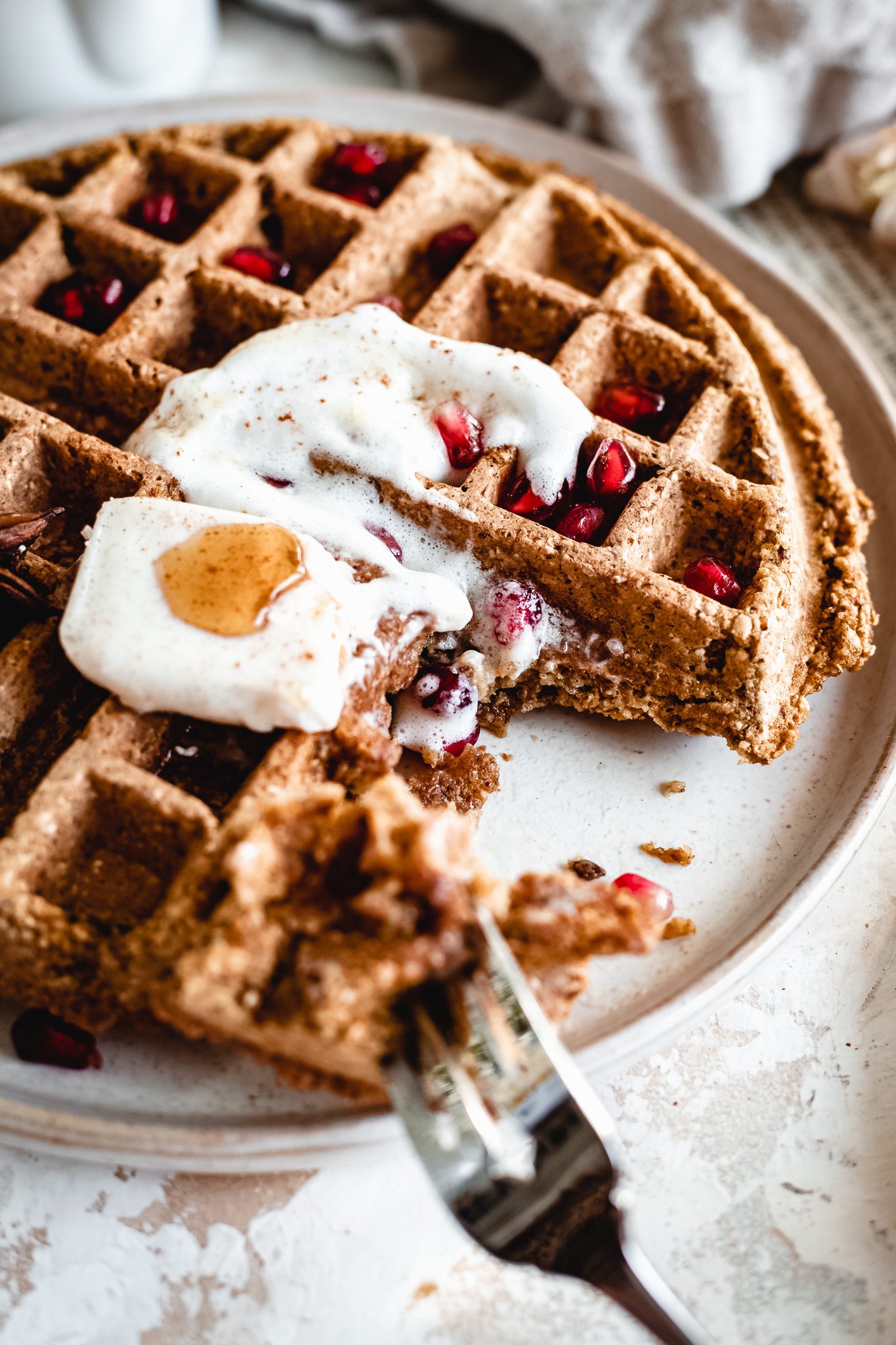 Easy Vegan Pumpkin Waffles