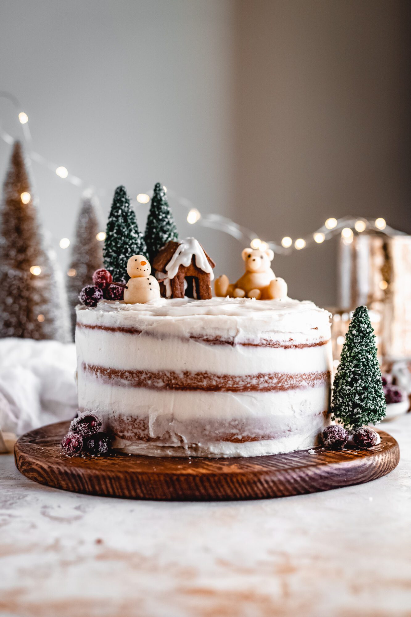 Woodland Christmas Yule Log Cake Recipe | Dr. Oetker