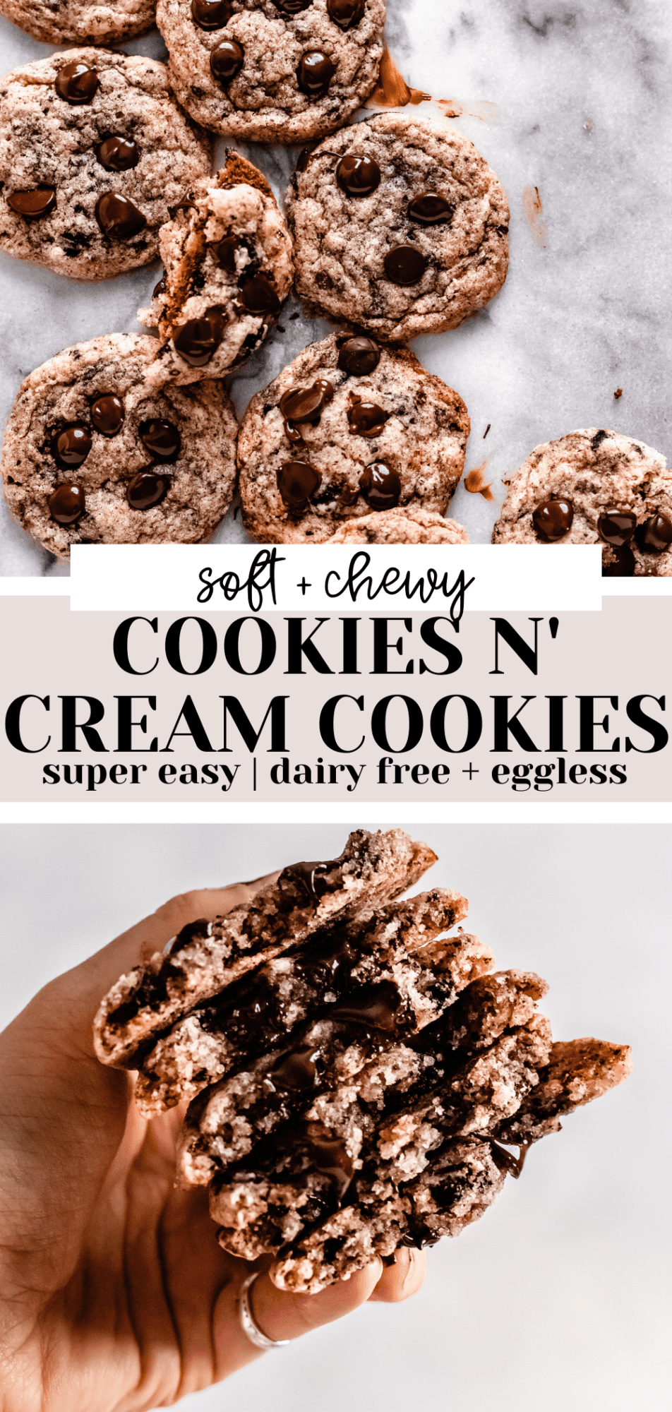 Chewy & Soft Cookies and Cream Cookies (Gluten Free!)