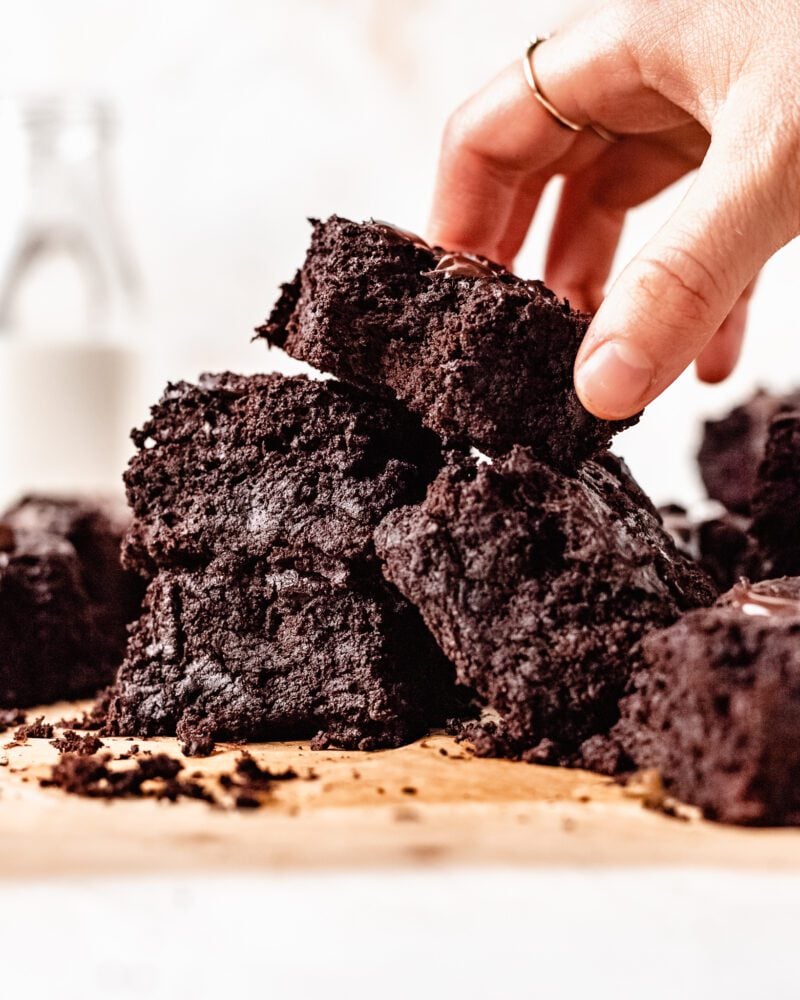 Super Fudgy Vegan Zucchini Brownies Healthy + Gluten Free! The