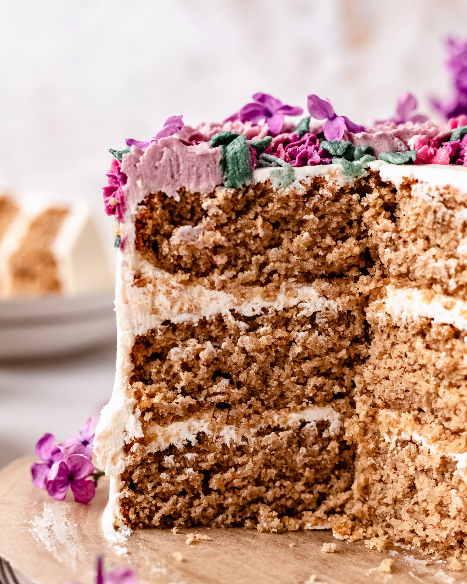 Easy Vanilla Vegan Gluten Free Cake (Oat Flour only!) The Banana Diaries