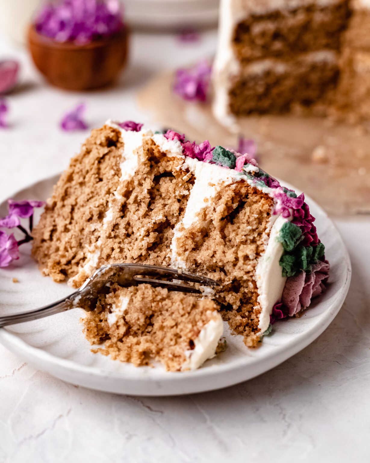 Easy Vanilla Vegan Gluten Free Cake (Oat Flour only!) The Banana Diaries