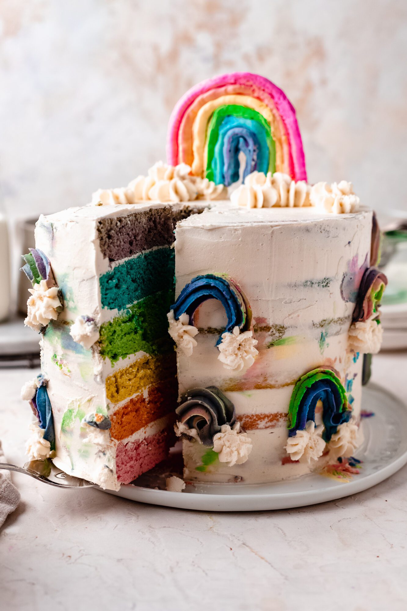 Vegan Dollhouse - Mini Vegan Rainbow Ice Cream Cakes