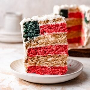 How to make an American Flag Cake (Vegan!)
