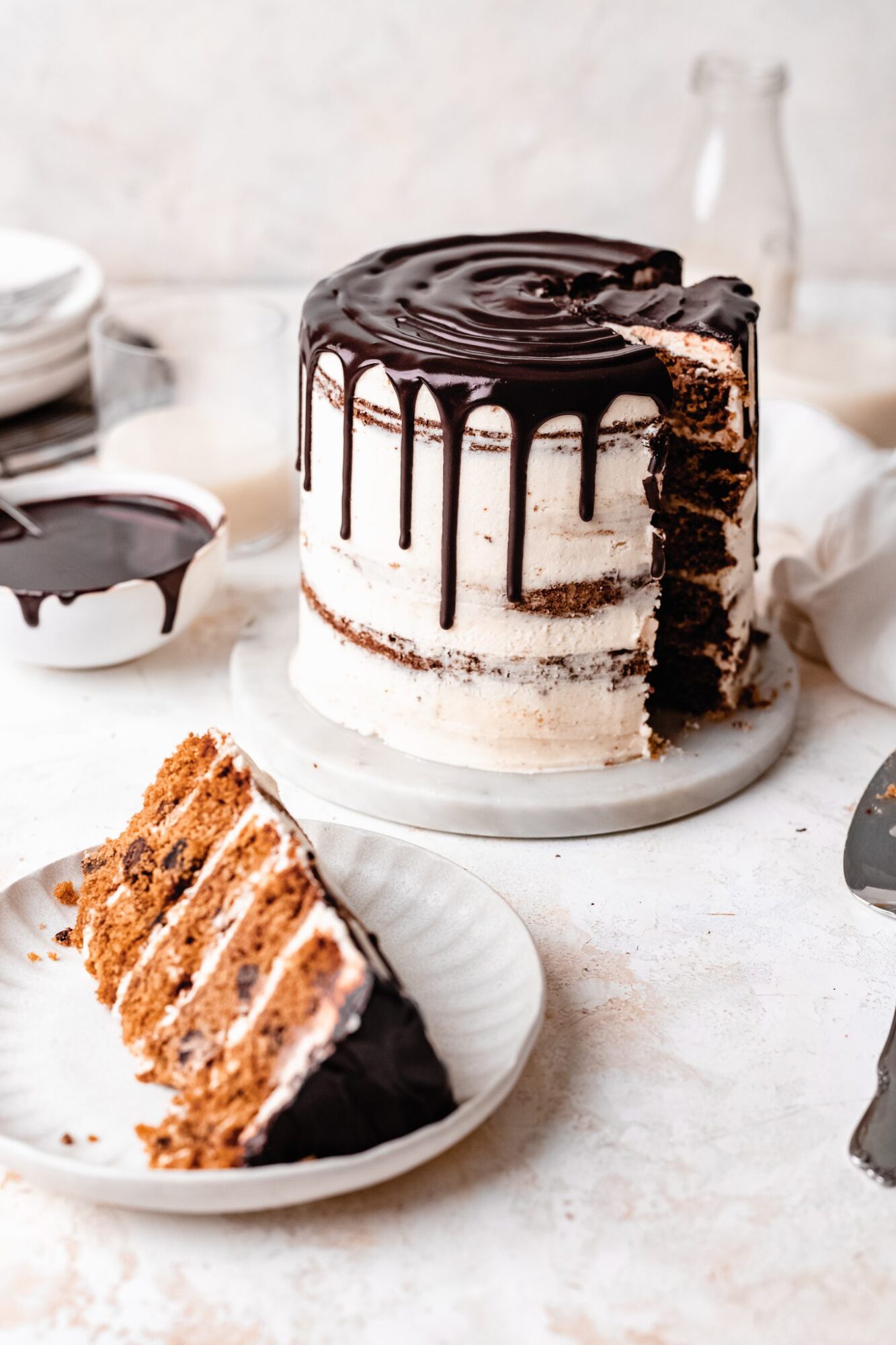 Chocolate Chip Cookie Cake Recipe (With Chocolate Frosting)