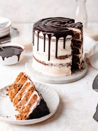 Best Chocolate Chip Cookie Cake | Vegan + Eggless!