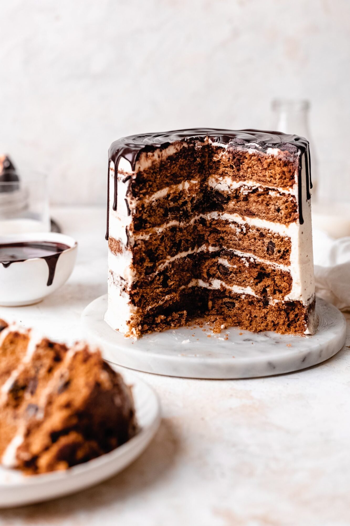 Dairy-Free Chocolate Chip Cookie Cake – Baker Without Borders