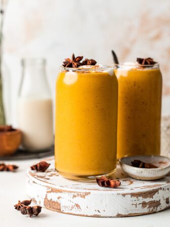 vegan pumpkin smoothies