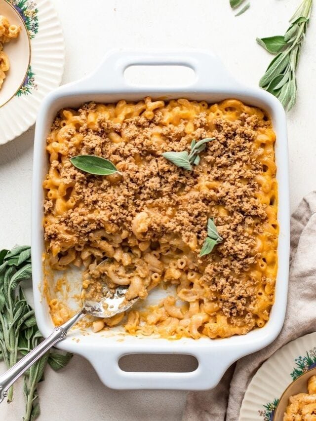 Classic Baked Vegan Mac and Cheese (Gluten free!) Story The Banana