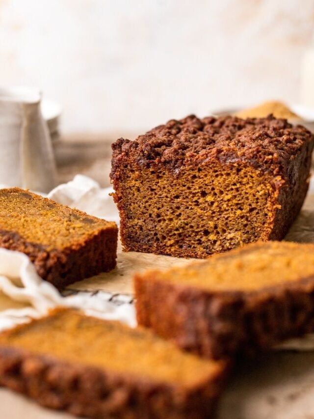 Best Ever Vegan Pumpkin Bread With Streusel Topping Story The Banana Diaries