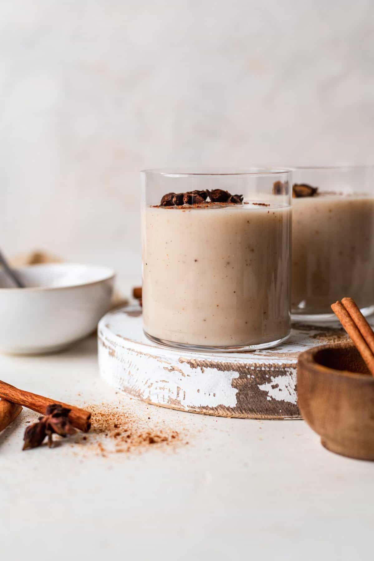 Secretly Vegan Eggnog Recipe (Dairy Free, Nut Free) | The Banana Diaries