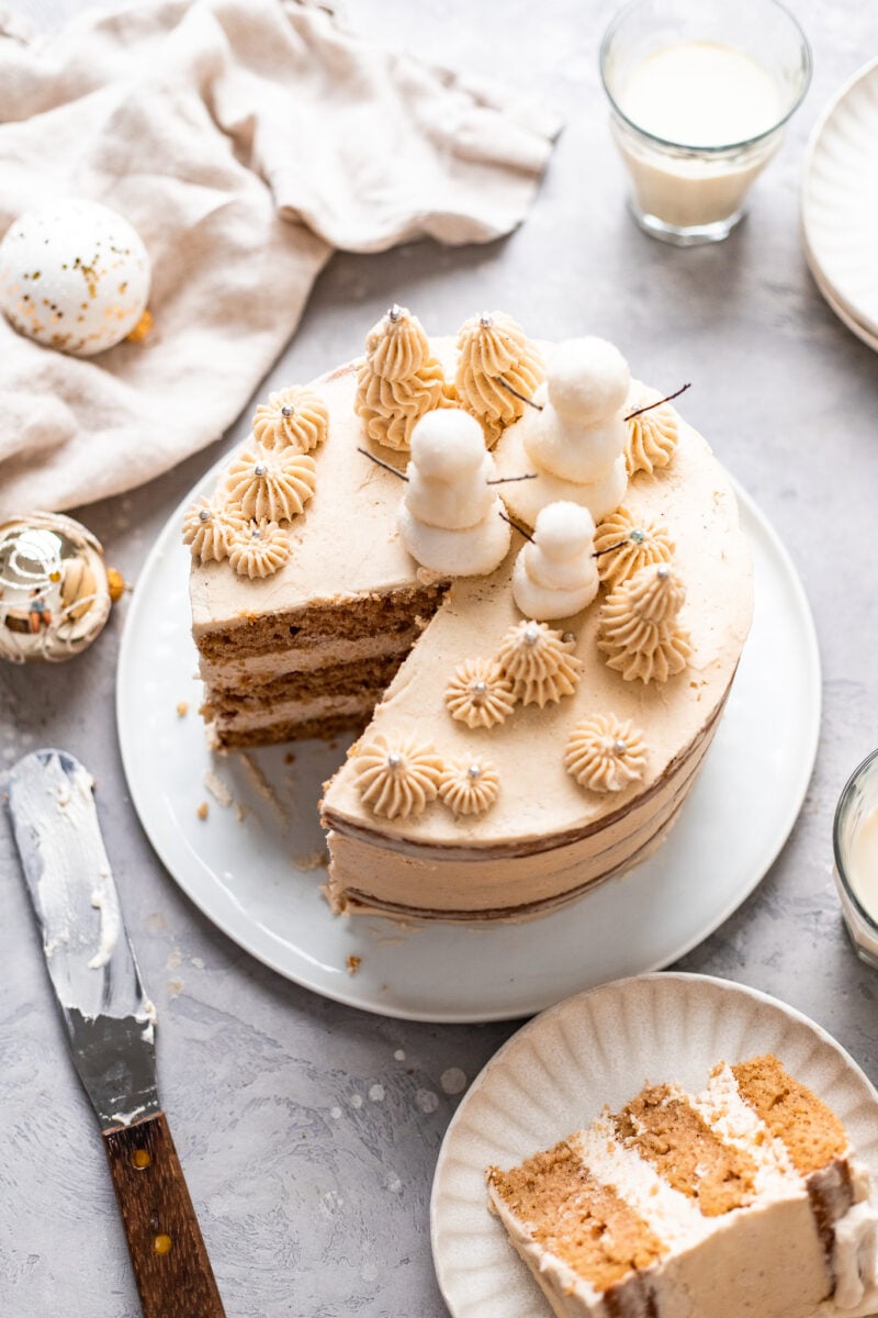 Easy Vegan Eggnog Cake (Gluten Free!) The Banana Diaries