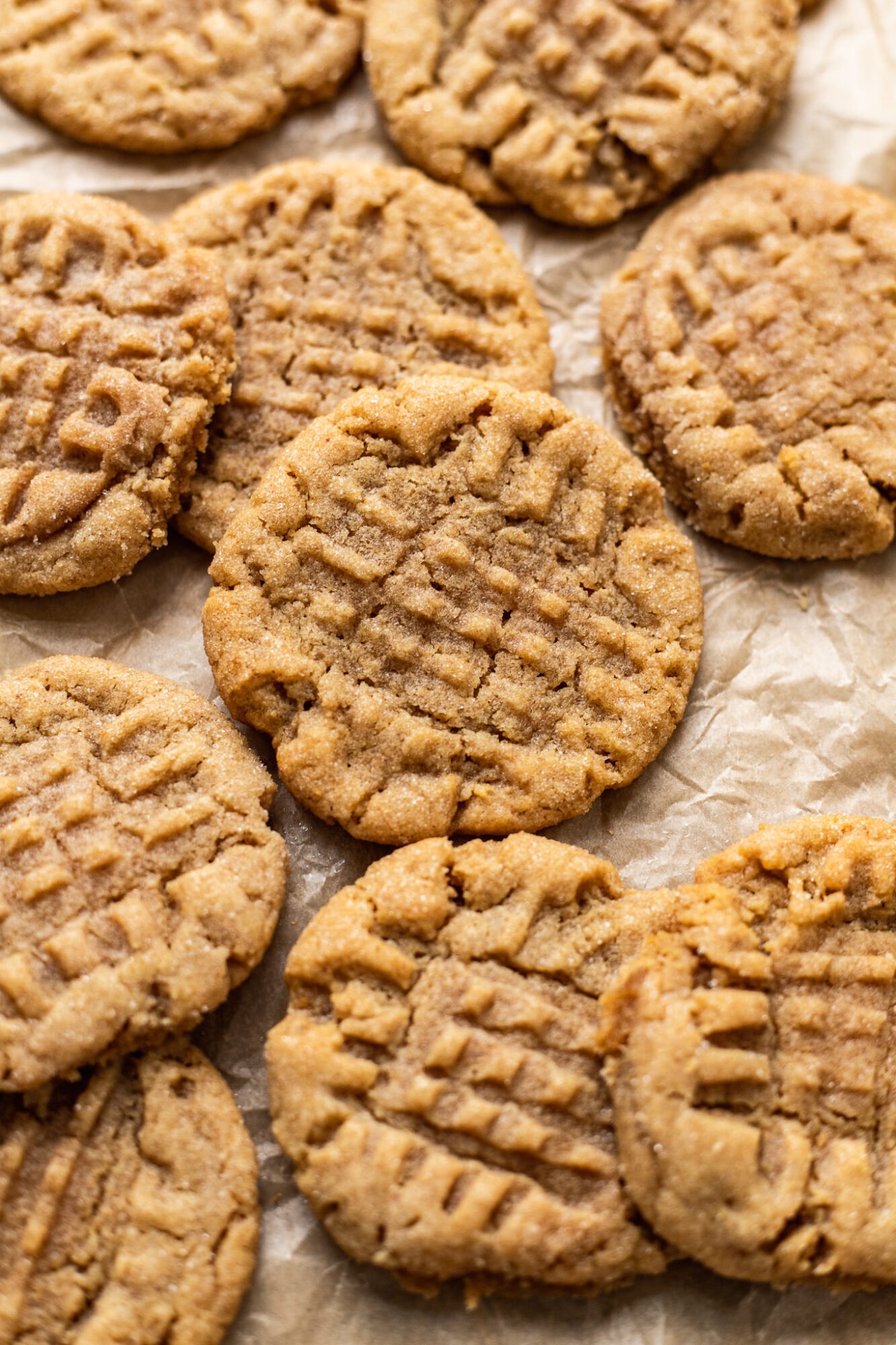 Chewy Peanut Butter Cookies - Rebel Spatula