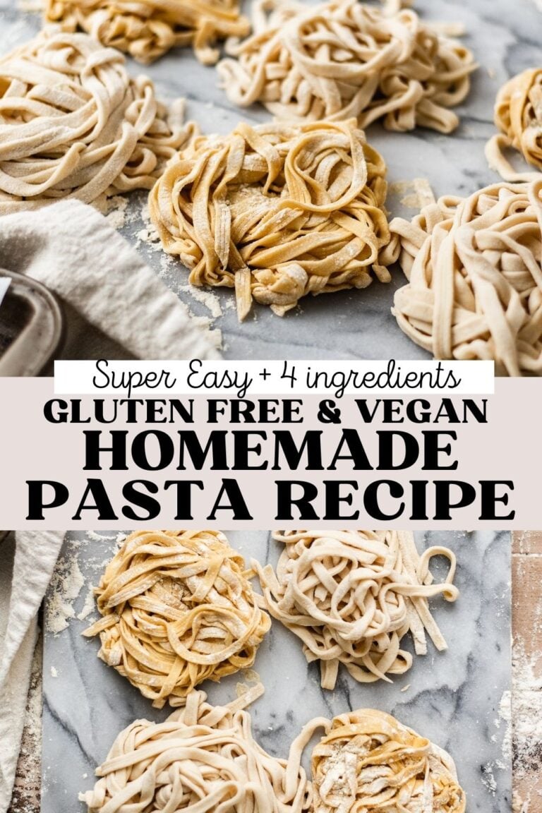 4 Ingredient Homemade Fresh Pasta No Eggs! Vegan! The Banana Diaries