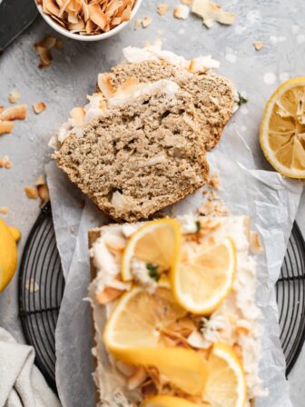 Amazing Coconut Lemon Loaf Cake Recipe (Vegan + Gluten Free)