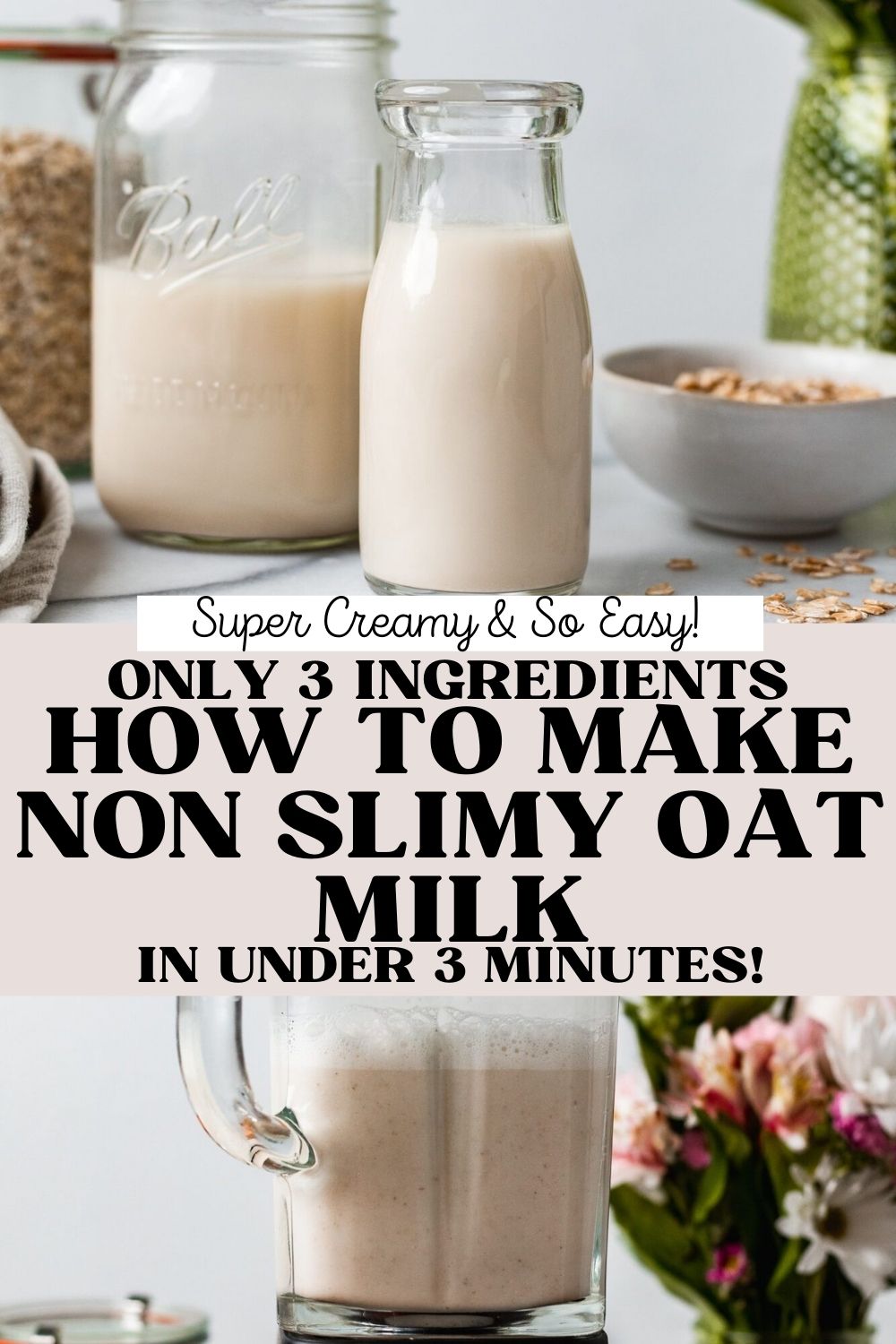 How to Make Oat Milk {2 Ingredients} - FeelGoodFoodie