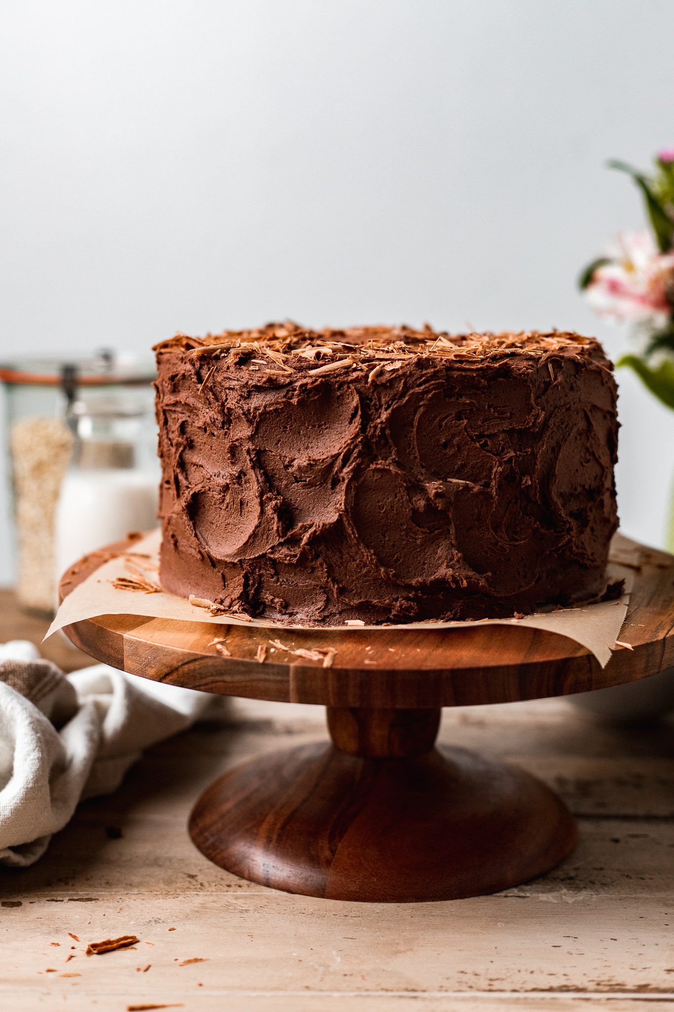 Best Ever Vegan Gluten Free Chocolate Cake (Made with Oat flour!) The