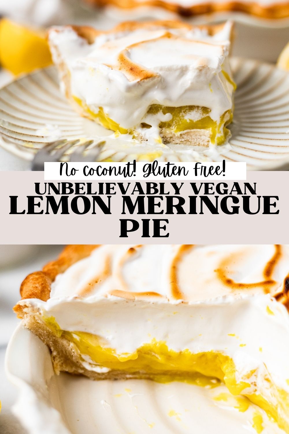 Vegan Lemon Meringue Pie - Project Vegan Baking