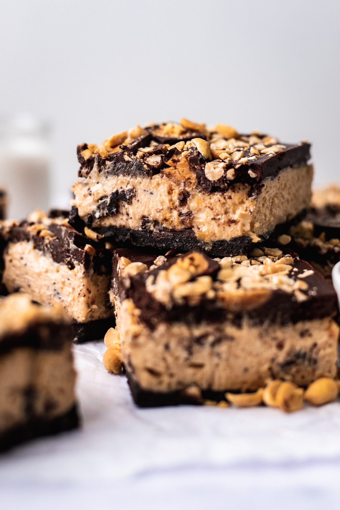 Vegan No Bake Peanut Butter Cheesecake Bars (Gluten Free) The Banana