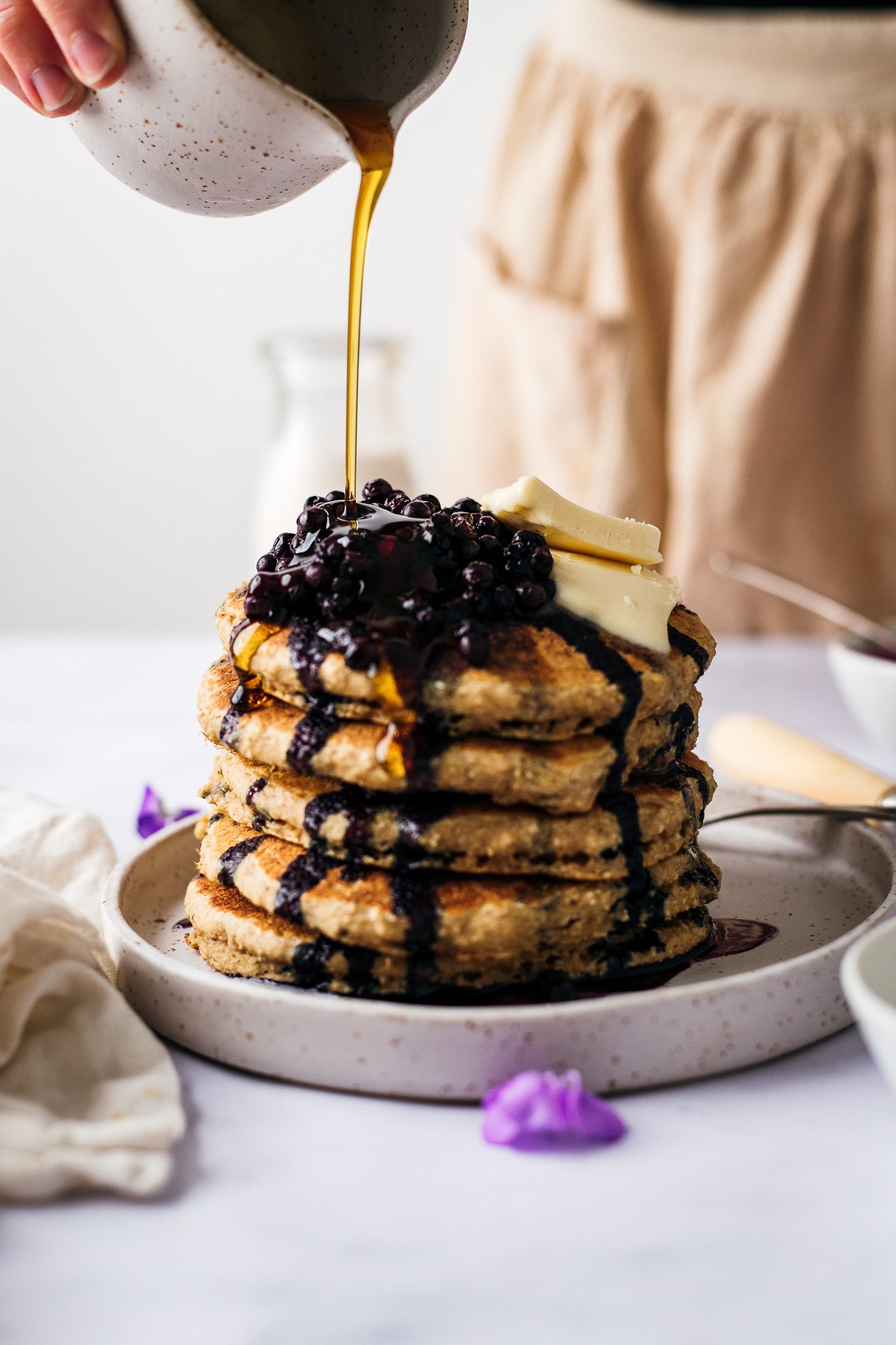 Easy Oat Flour Pancakes (Vegan + Gluten Free!) The Banana Diaries