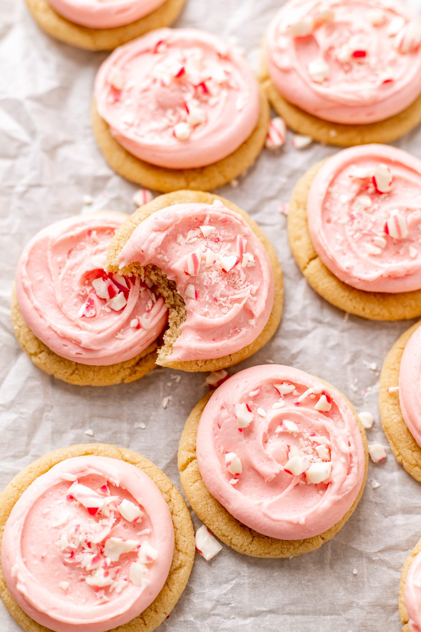 Quick & Easy Peppermint Meltaways with Peppermint Cream Cheese Frosting