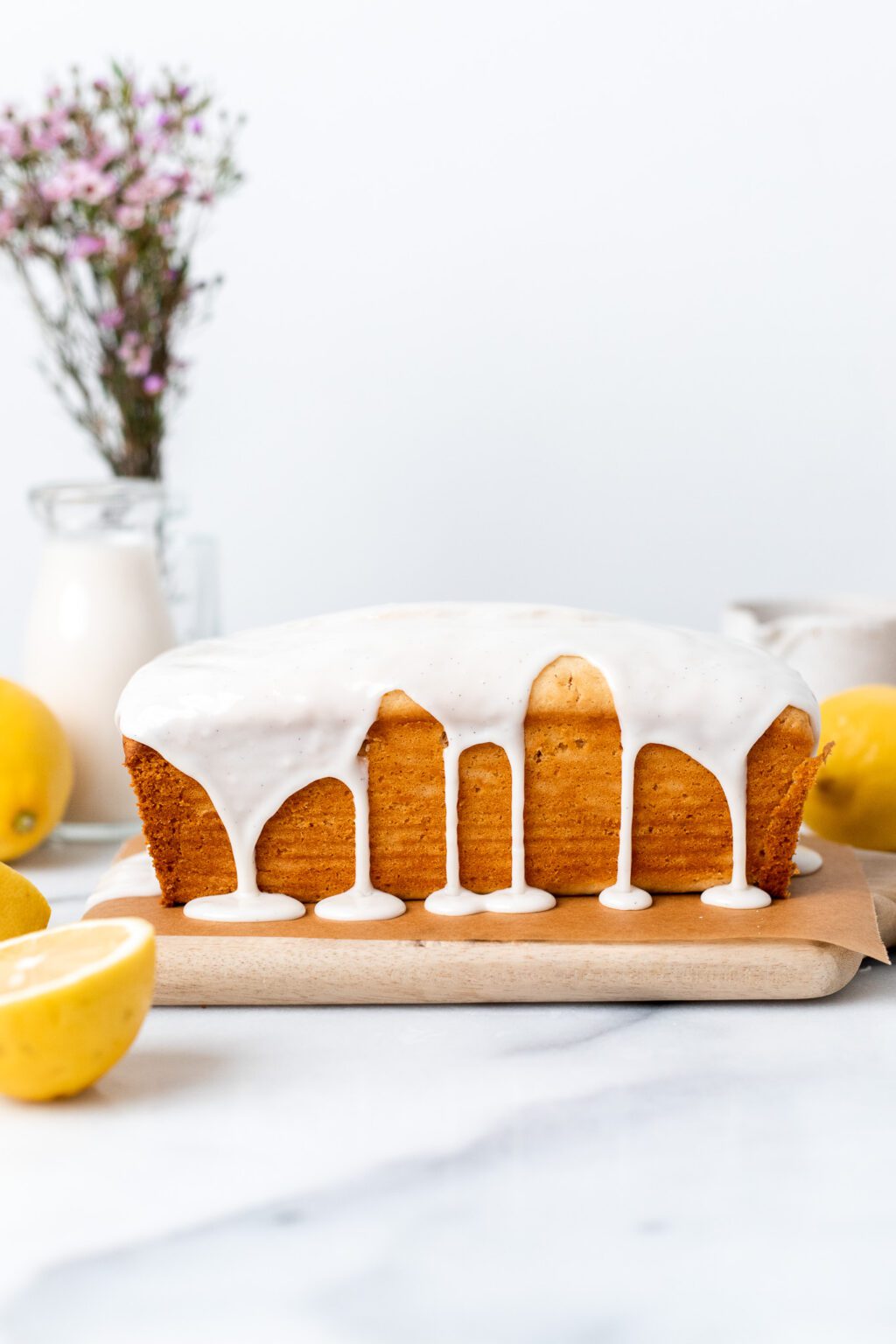 Moist Vegan Lemon Pound Cake with Vanilla Glaze The Banana Diaries