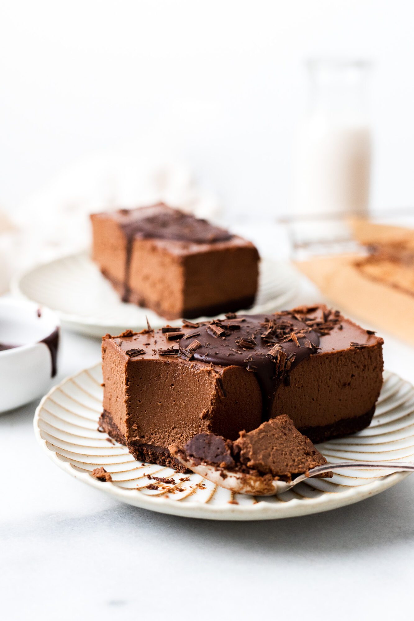 Vegan Mocha Chocolate Mousse Bars (Gluten Free) The Banana Diaries