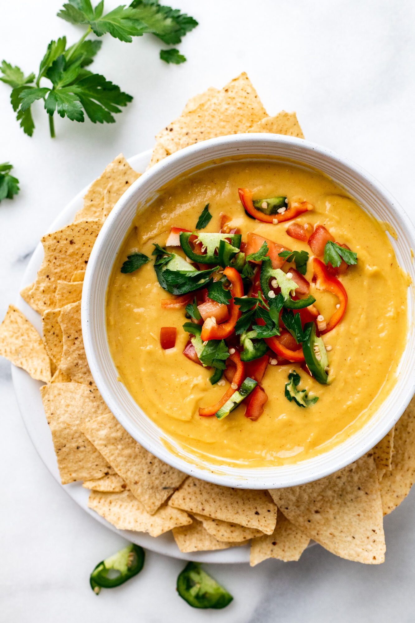 5-minute Cheesy Vegan Queso- No Cashews, No Tofu! | The Banana Diaries