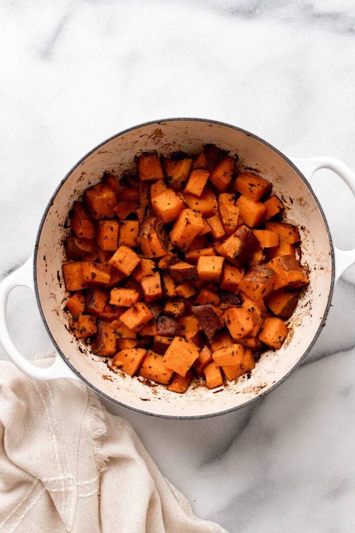 How to make Crispy Roasted Sweet Potatoes in the Oven EASY The Banana Diaries