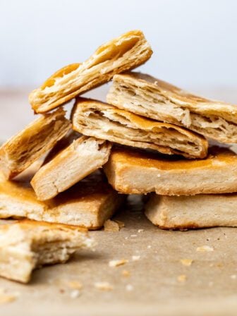 gluten free puff pastry stacked