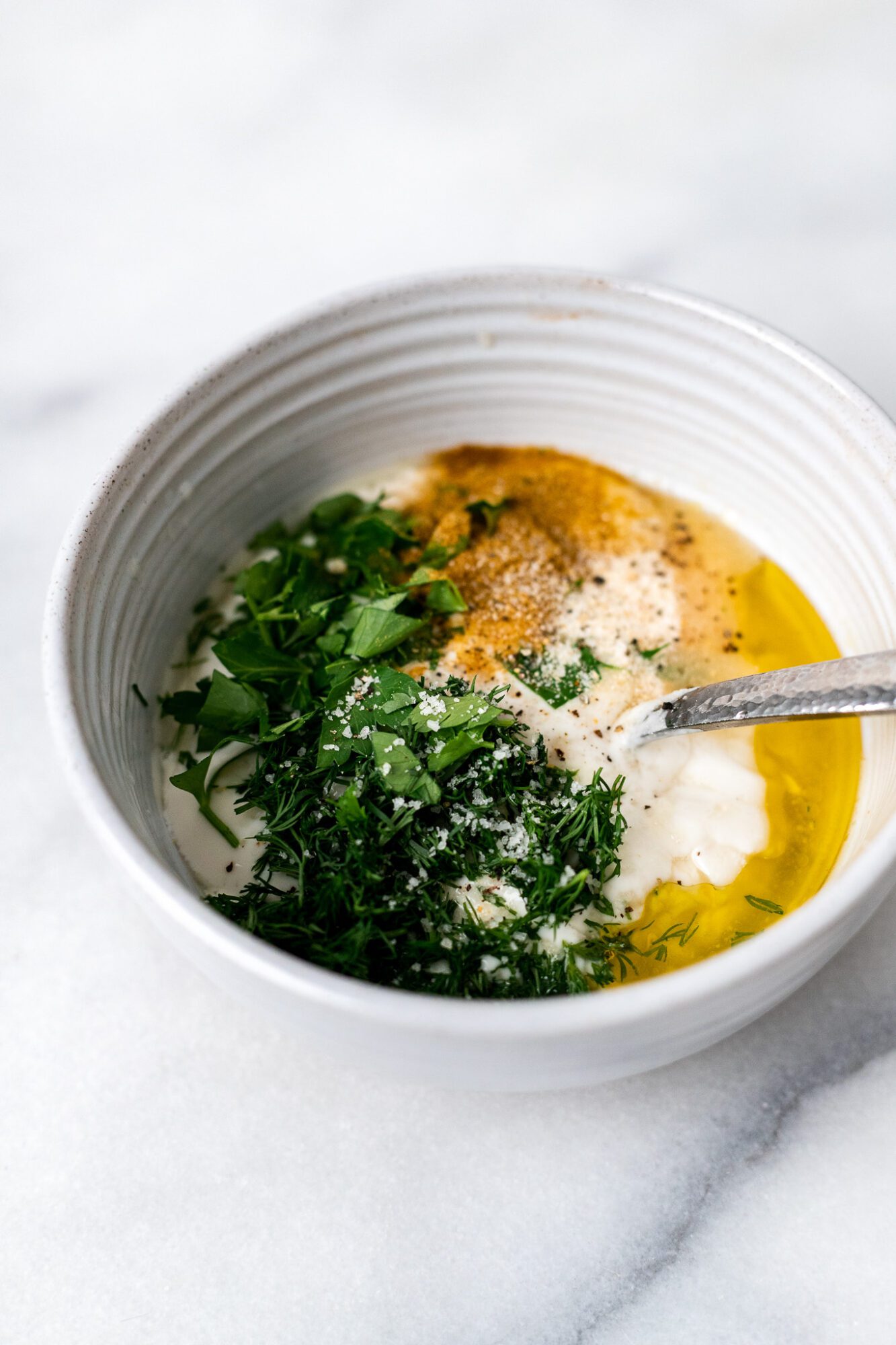 2 Minute FlavorPacked Lemon Yogurt Dill Sauce (Dairy Free!) The