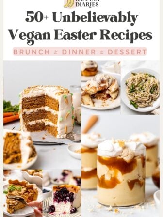 AMAZING Vegan Easter Recipes (Gluten Free Options) Pinterest pin