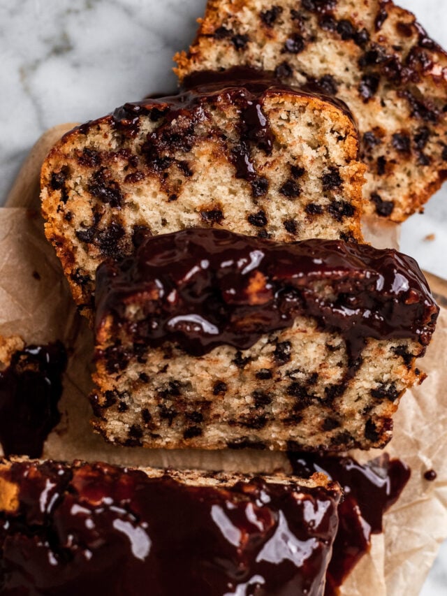 One Bowl Moist Vegan Chocolate Chip Loaf Cake | The Banana Diaries