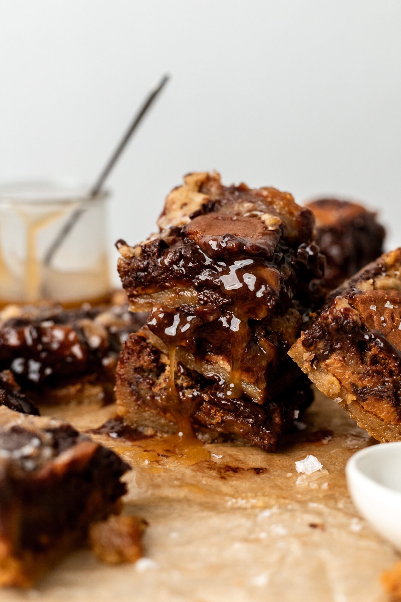 Gooey vegan biscoff butterscotch cookie bars the banana diaries