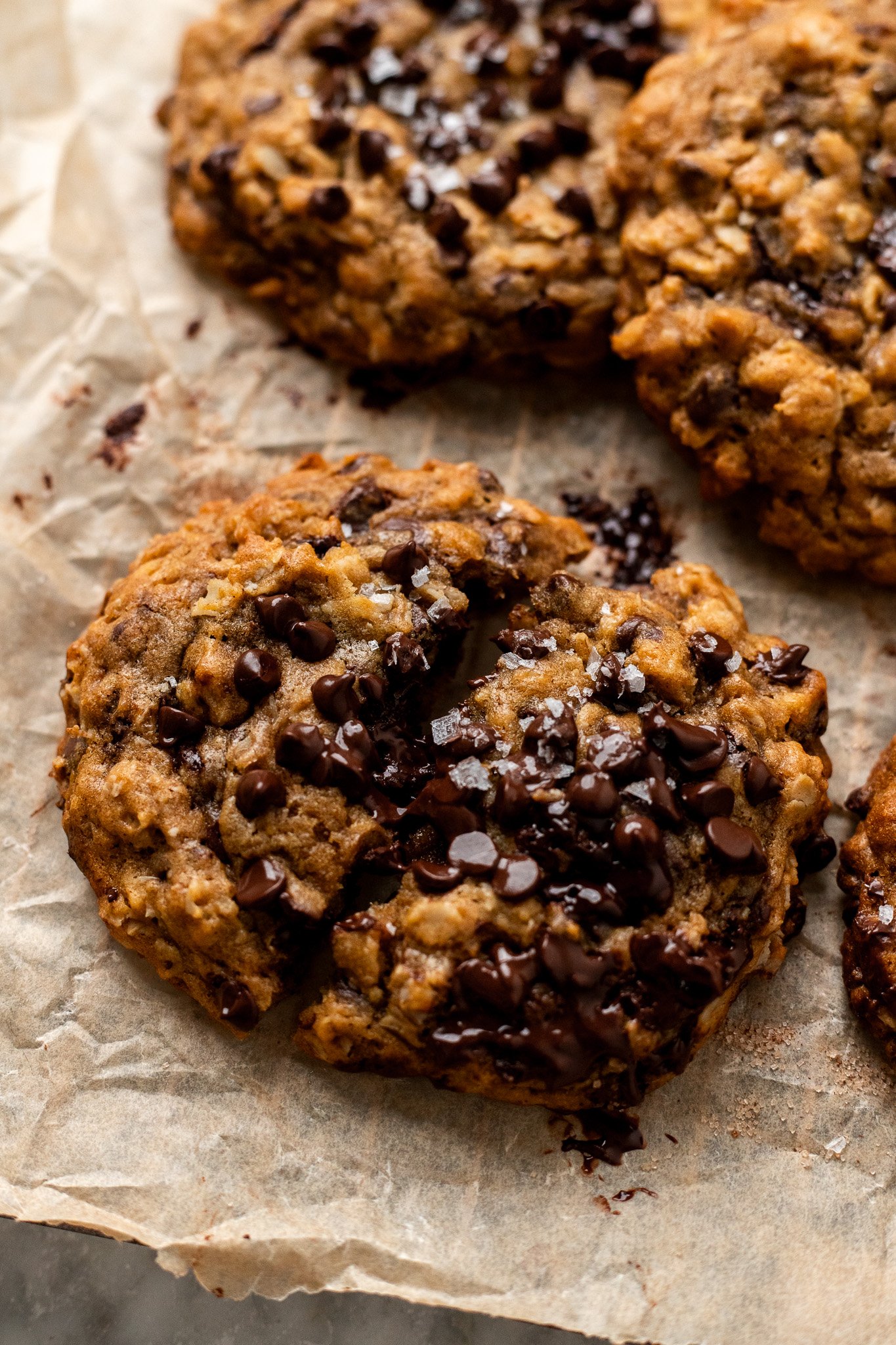 Brown Butter Vegan Pumpkin Oatmeal Chocolate Chip Cookies The Banana
